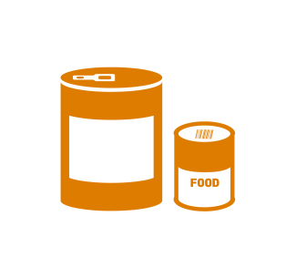 Traditional Food Drive Icon.